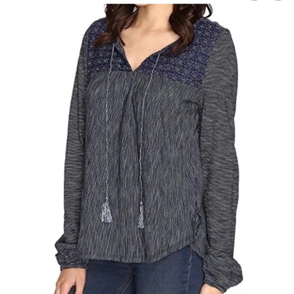 Sanctuary Tops - Sanctuary > Blue Long Sleeve Shirt Extra Small